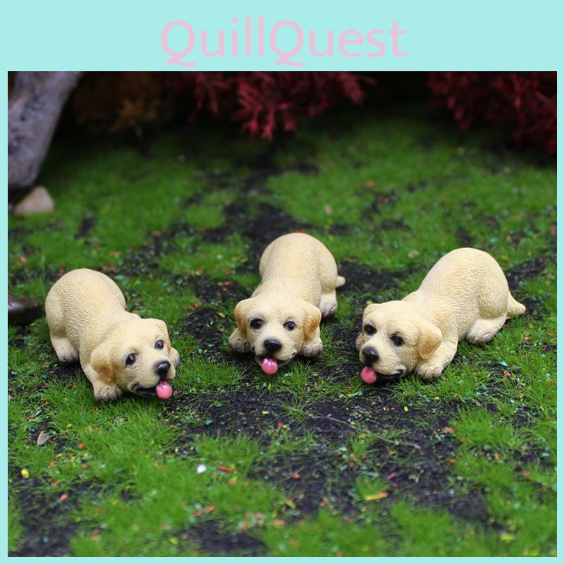 Animal Resin Decor Labrador For Home Office And Micro Accessories Landscape