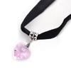 1X Gothic Velvet Heart  Choker Handmade Necklace Pendant Retro 80 90S