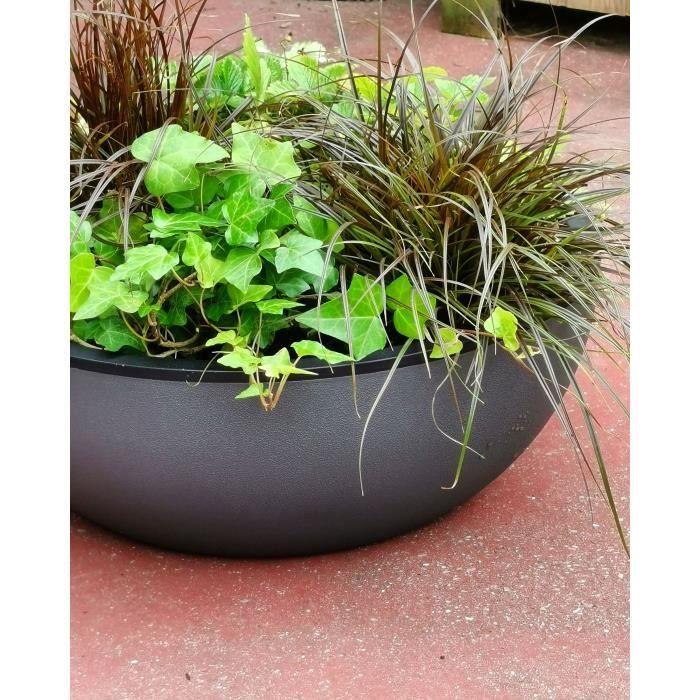 RIVIERA - Flower Pot Cutter - Granite D40 - Gray