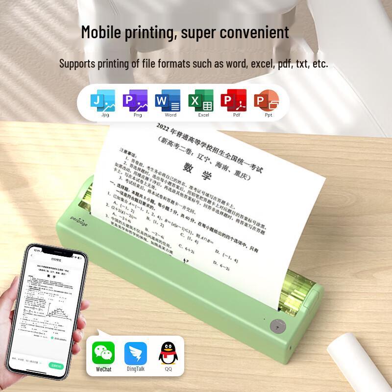 Портативный мини-термопринтер Aili Bear P80 с Bluetooth