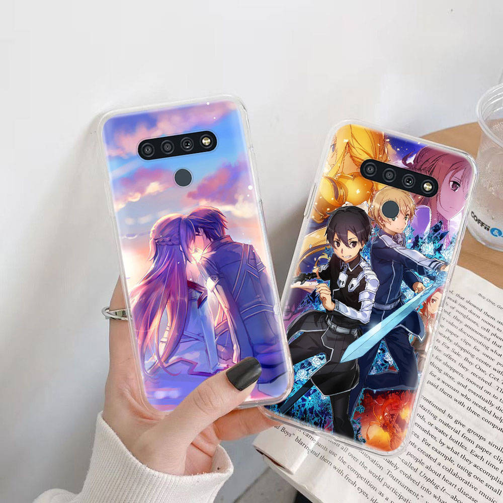 Sword Art Online TPU Case for iPhone XR 7 8 14 15 11 12 13 X XS Pro Max Xiaomi Redmi 13C Note 9 Samsung A22 S23 S24 Ultra Plus VIVO