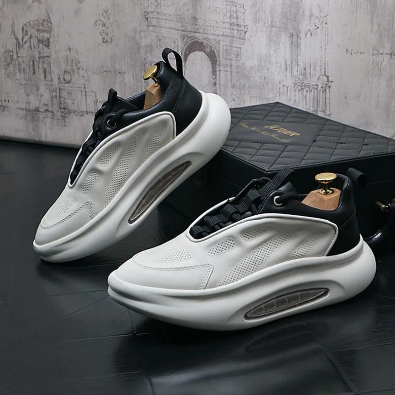 Fashion Men's Shoes 2024 New Summer Breathable Versatile Thick Sole Elevated Sports Casual Shoes Men Sneakers Designer Loafers Shoe Male