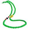 Vintage High Quality 7A Imperial Green Natural Chalcedony Multi-Layer Design Sweater Chain Necklace Collarbone Chain Female