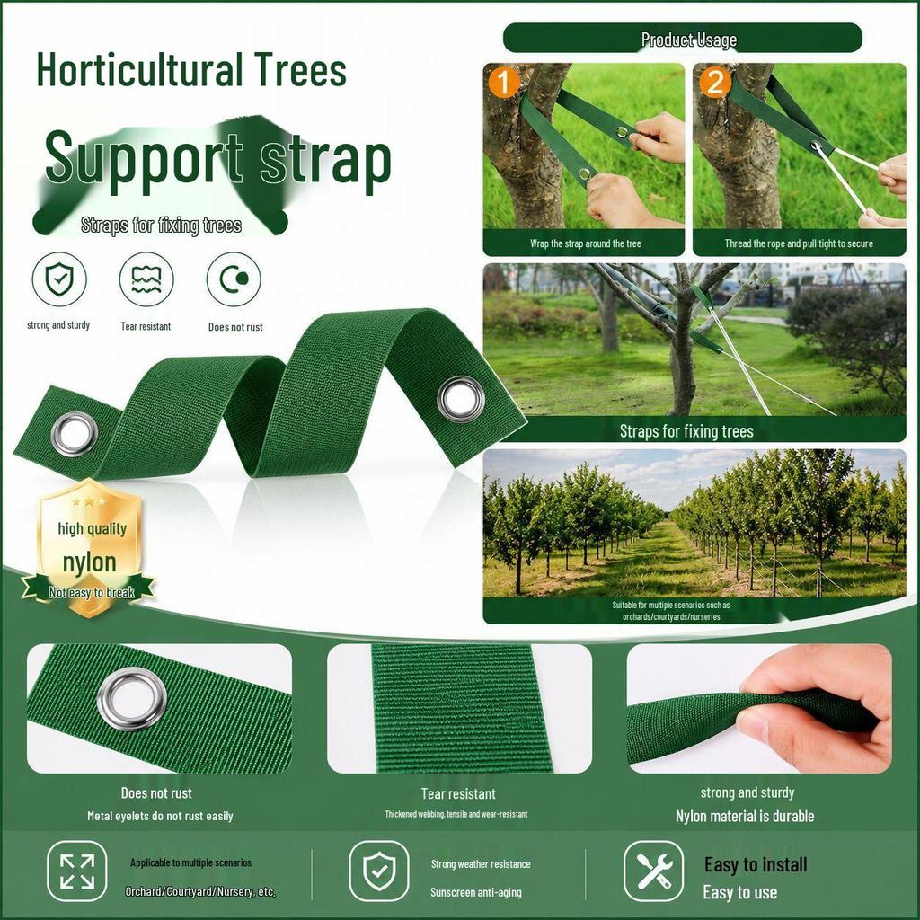 Tree Support & Reinforcement Nylon Straps - Anti-Typhoon & Anti-Falling Tie-Down for Small Trees