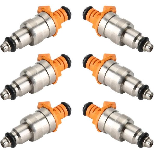 6Pcs Fuel Injectors Fit For Cherokee 1987-1998, Comanche 1987-1991, Grand Cherokee 1993-98, Wrangler 1991-1998, I6 4.0L