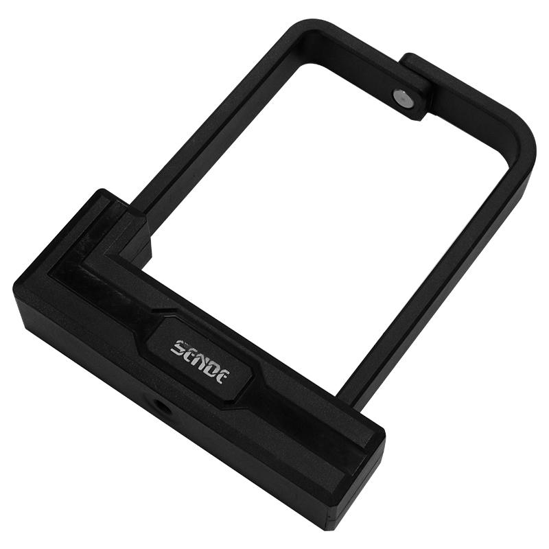 SENDE Mtb Bicycle  Folding U Lock, Outdoor Riding  Anti-theft Accessories, Electric Scooter, Motorbike Folding Lock U Lock чёрный