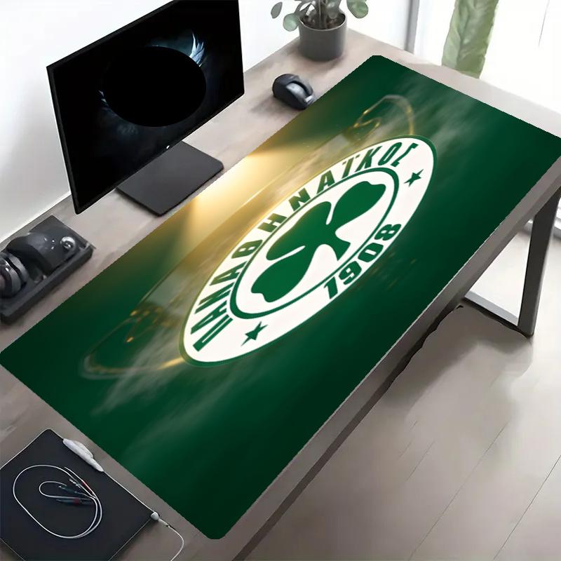 Panathinaikos FC Print Mouse Pad, Anti‑Slip Desktop keyboard Mat, for PC Laptop Gaming Working Daily Use, Cool Festival Birthday Gift