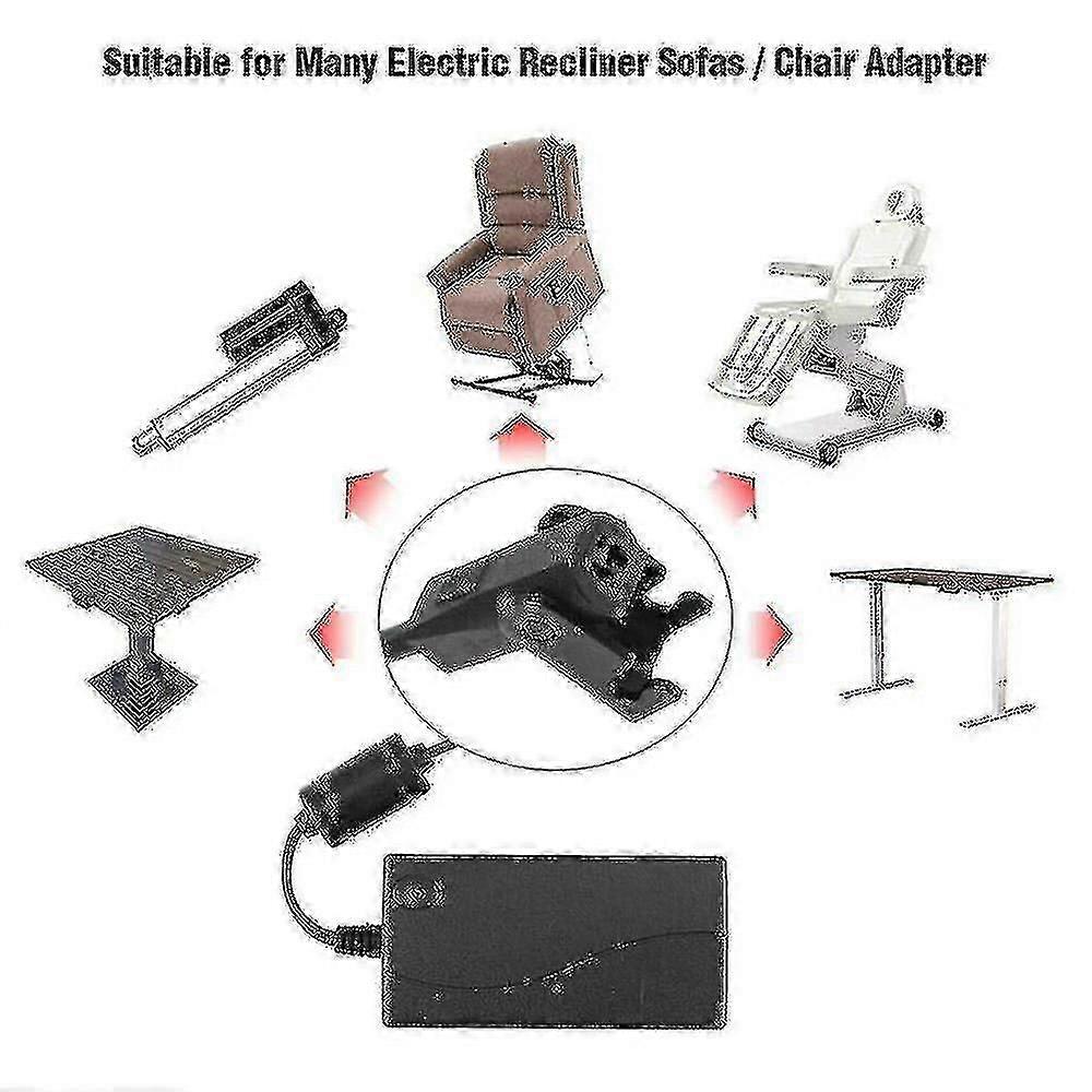 Zasilacz do elektrycznego fotela rozkładanego Sofa Adapter Transformatora 29v Ac/dc
