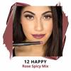 FLiCKA High Drama Creamy Matte Lipstick| Non-transfer HD Lipstick, Waterproof, Hydrating, Moisturizing, Upto 16Hrs, 12 Happy, 3.2