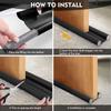 Double-sided Door Bottom Sealing Strip Dustproof Soundproof Door Bottom Windproof Strip PU Full Coverage Gap Sealing Strip