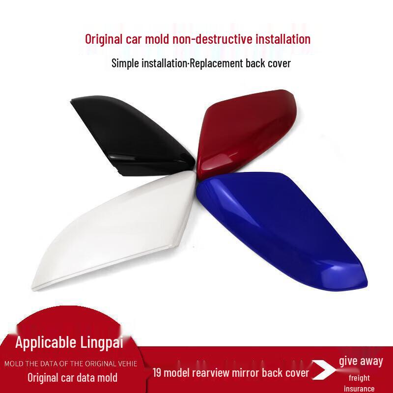 Honda Lingpai 2019 Rearview Mirror Covers: Left & Right Mirror Housings Unpainted - Passenger (Right)