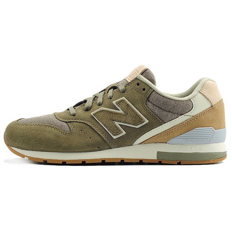 New Balance Nb 996 Comfortable Mesh Synthetic Leather Low Top Casual Running Shoes Unisex sneaker Olive-Green MRL996TC