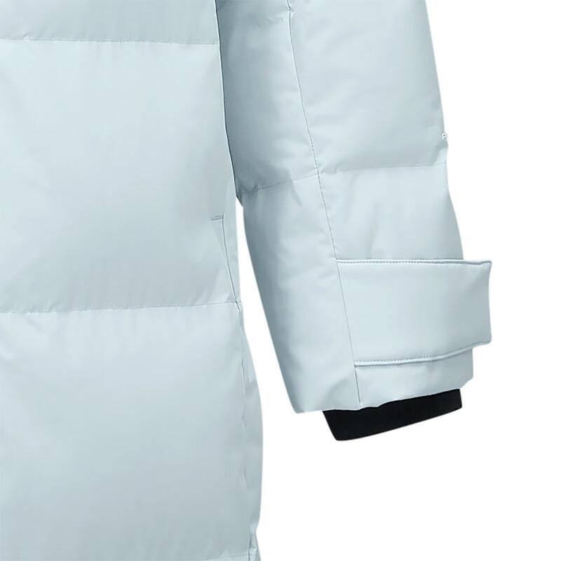 Skechers Comfort Sports Series Windproof Water-Repellent Cold-Resistant Warm Anti-Bacterial Anti-Static Casual Hooded Long Down Jacket P424M022-01MZ