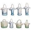 Vase with Handle Living Room Desktop Fish Tank Outdoor Artistic Decoration Floral Display ,