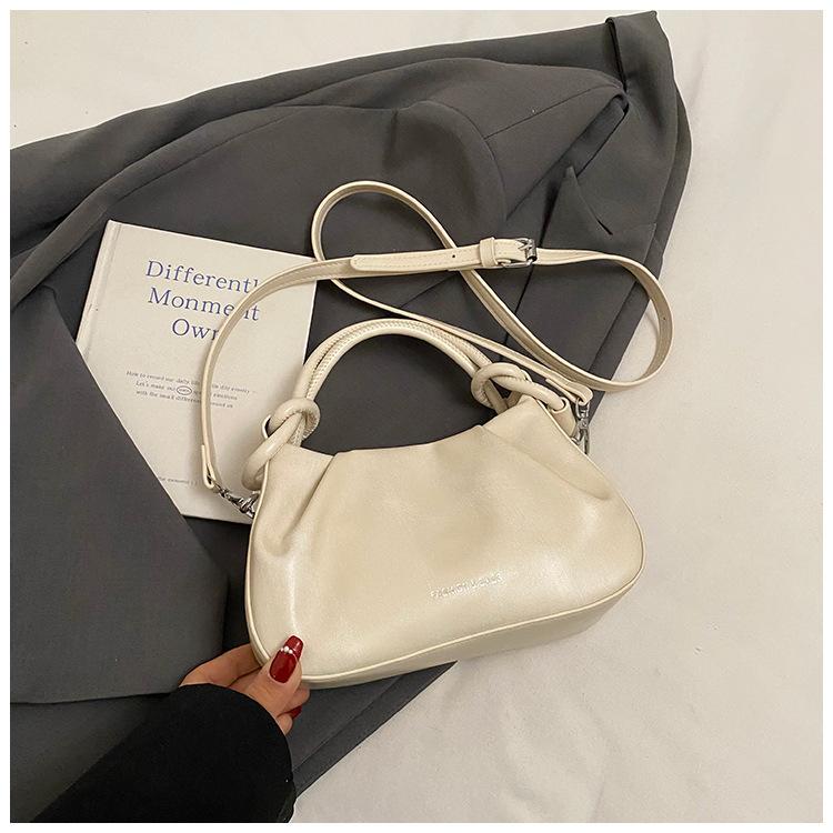 

Premium niche design pleated handbag bag 2025 new cute style fashion versatile shoulder messenger women s bag