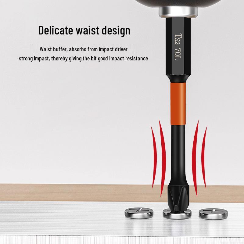 Industrial-Grade Impact-Resistant Magnetic Electric Screwdriver with High-Hardness Cross Bit.
