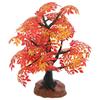 Maple Leaf Decoration Sturdy Plastic Tree Shape Ornament Small Garden Decor Sand Table Micro Landscape DIY Garden Decor