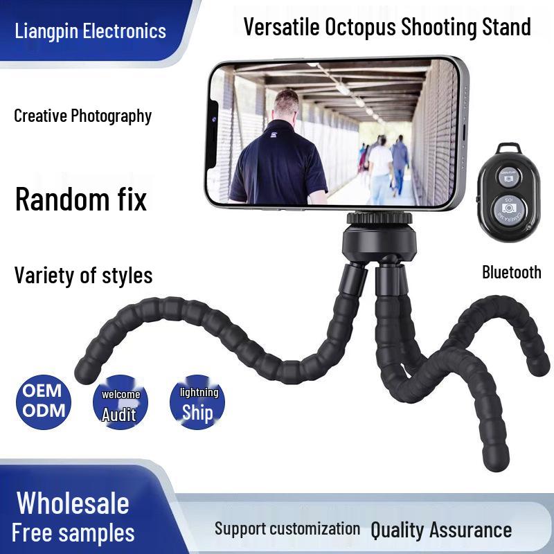 Kompaktní Všestranný Stativ Chobotnice a Držák na Mobilní Telefon