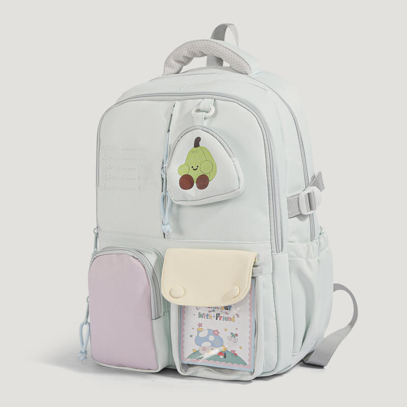 Niedlicher Rucksack mit Fruchtmuster für Damen und Mädchen, modischer Schul- und Reiserucksack mit mehreren Fächern