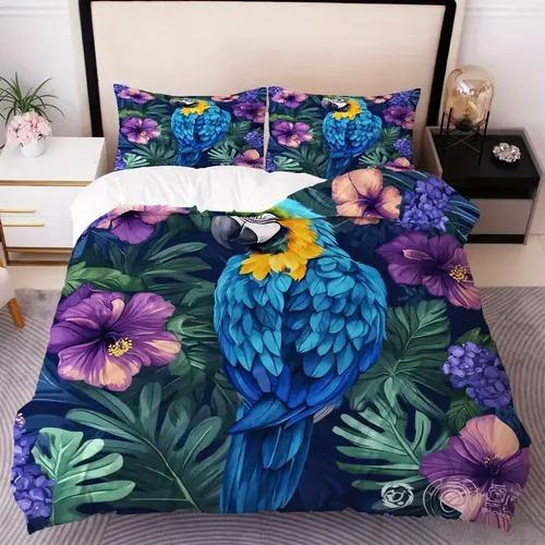 Comforter Toucan Tropical With Toucan Tropical Pattern Suitable For Children Kids And Adults Soft And Breathable