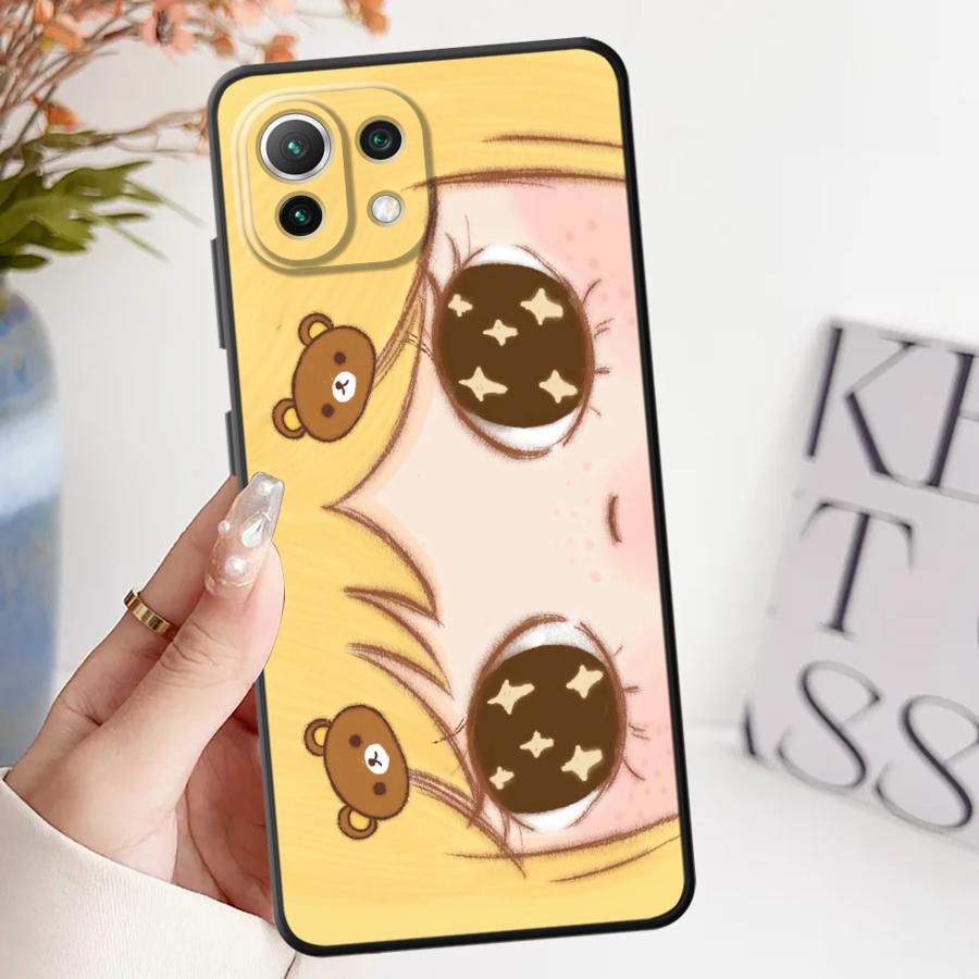 Retro Fashion Anime Eyes Case for Xiaomi Mi 13 Lite 12X 12T Pro 10T 12 14 11T 11 Funda Phone Cover
