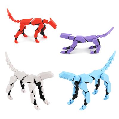 Chien créatif mobile multi-articulé, jouet de décompression créatif, interaction manuelle parent-enfant, peut également être utilisé comme décoration