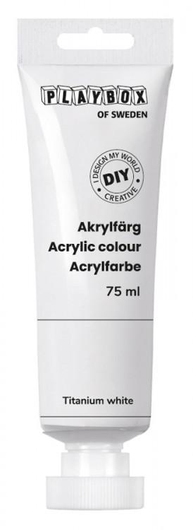 Diy Acrylic Paint White Titanium White Tube 75ml