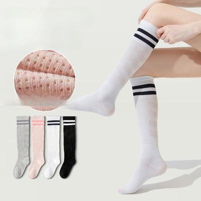Female Professional Running Jump Rope Tennis Thin Mesh Breathable Pressure Exercise Long Leg Socks