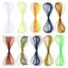 Silicone Skirts Rubber Jig Skirts 10 Bundles 500 Strands Fishing Lures Skirt Replacement Set for DIY Lures Fishing Baits