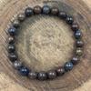 8mm Natural African Pietersite Gemstone Round Beads Unisex Jewelry Handmade Stretchable Bracelet For Him/Her RBB-45
