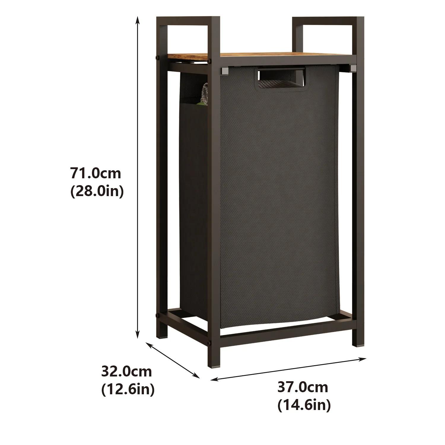 Large Capacity Double-Layer Laundry Hamper Bedroom Clothes Organizer Sorting Basket Home Storage Rack for Laundry Room