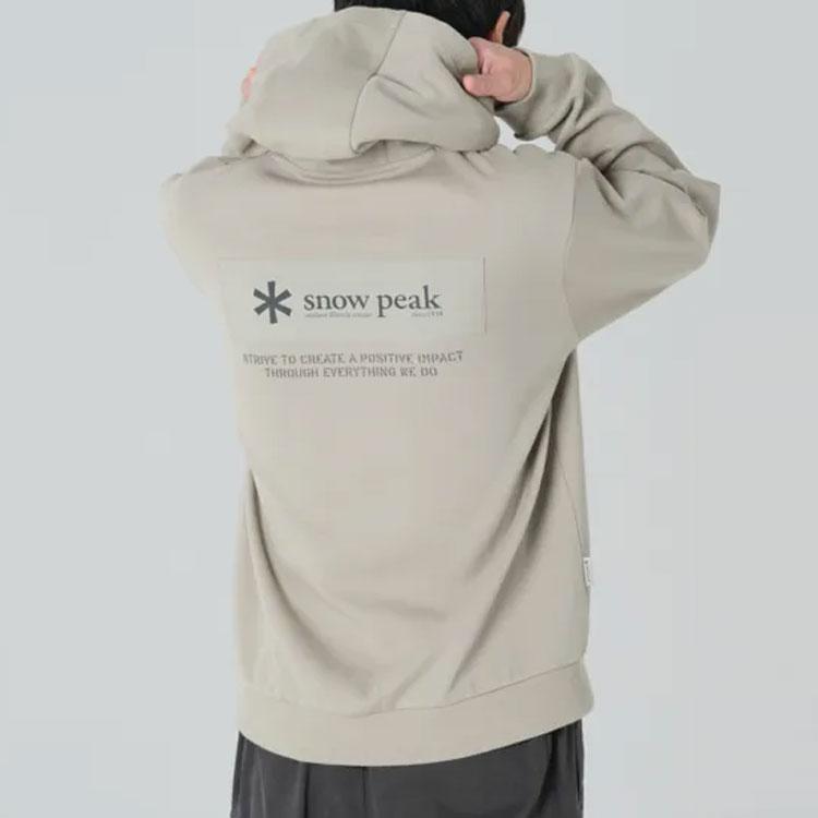 Snow Peak FW23 Sweatshirt Men's Gray Green S23FMFHD30KG