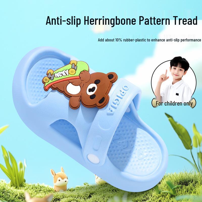 

2025 Kids EVA Outdoor Non-slip Clogs: Thick-sole, Two-way Sandals for Boys Size 34/35 небо синє кольору