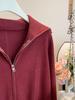 Elegant Korean Style Women's Long-Sleeve Lapel Cardigan Sweater