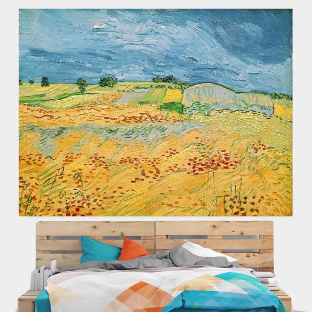 Landscape Background Cloth Ins Hanging Cloth Art Living Room Wall Cloth Bedside Decoration Tapestry Bedroom Wall Blanket