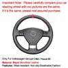 For Volkswagen VW Golf 5 Mk5 Passat B6 Hand Sewing Car Steering Wheel Cover