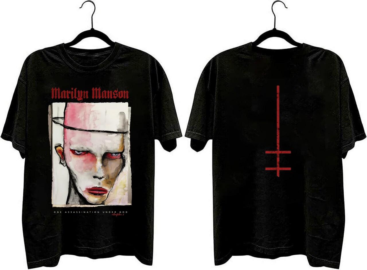 Marilyn Manson One Assassination Under God reprinted 2 sided shirt QT4093 XXXXL