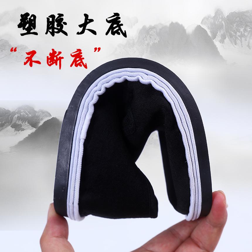 Old Beijing Cloth Shoes Men's Black Cloth Shoes Thickened Lasagna Cloth Shoes One Pedal Low-top Men's Cloth Shoes