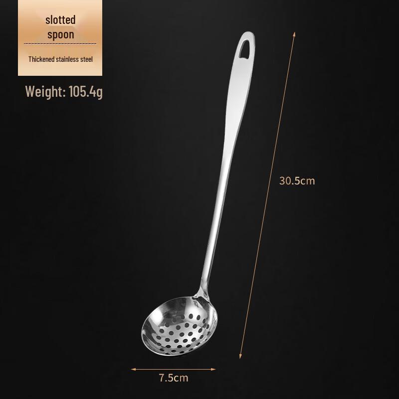 Wutuo Stainless Steel Long Handle Soup Ladle & Strainer Set