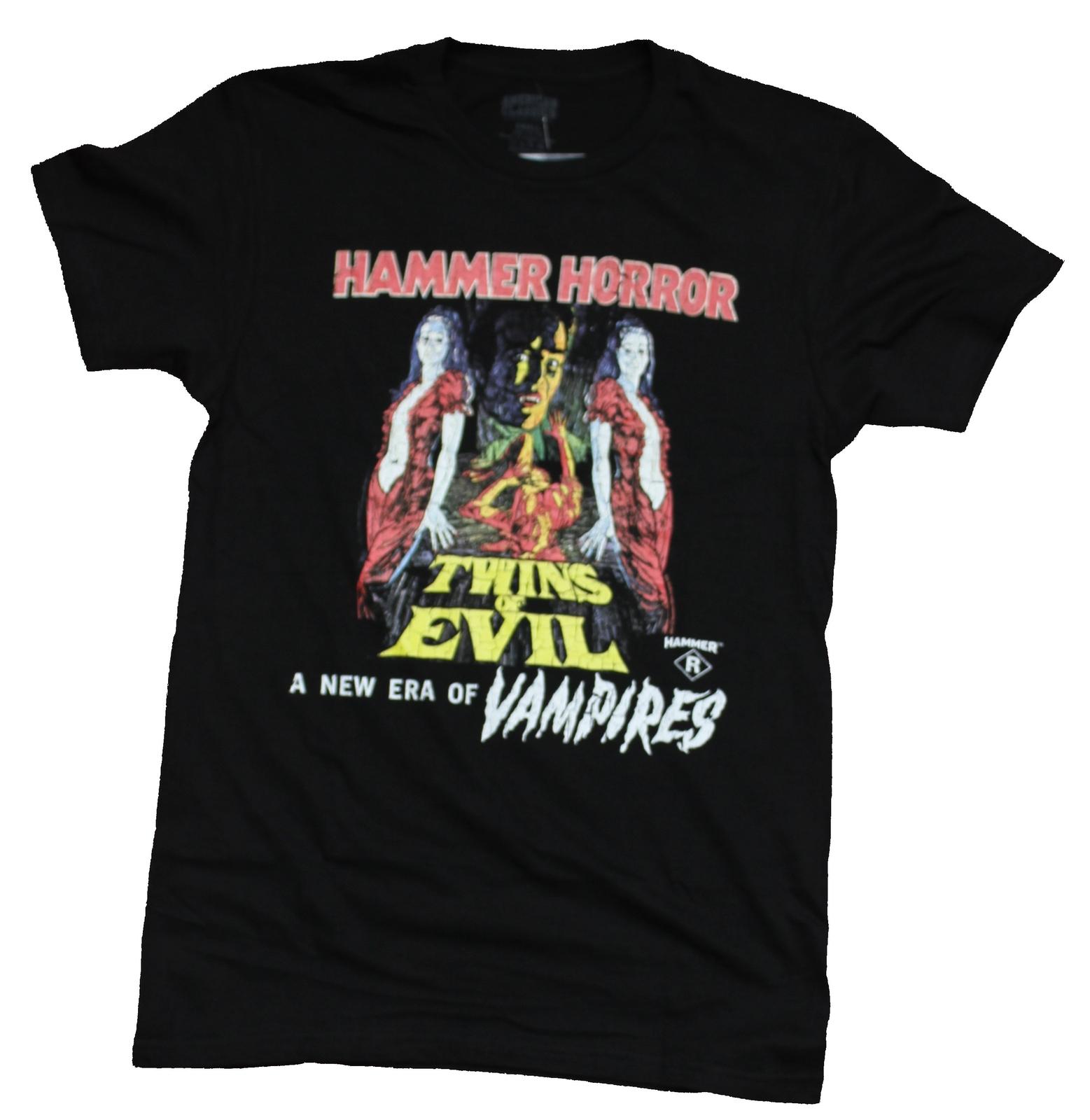 Twins of Evil Adult New T-Shirt - New Era of Vampires Hammer Horror Poster XXXXL