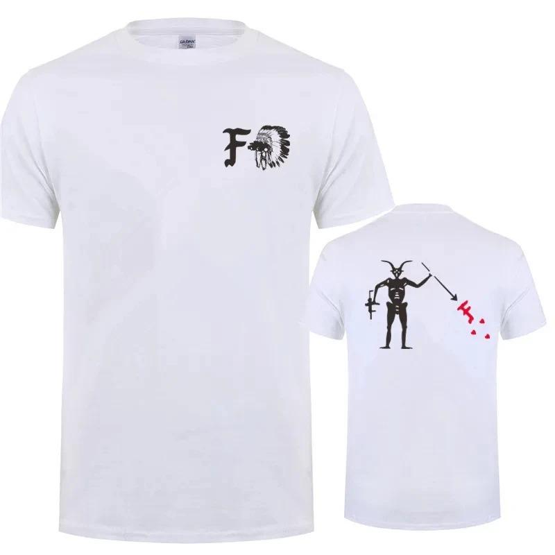 Forward Observations Group Herren T-Shirt Sommer Rundhals FOG Tod Skelett Satan T-Shirts Herren Kleidung Oberteile Y2k Kurzarm Klassisch