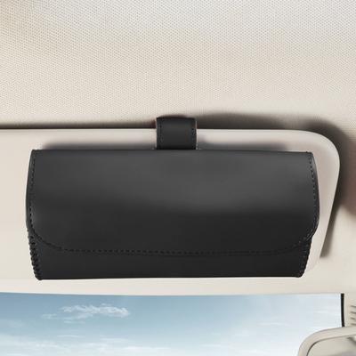 Sunglasses Holder with Closure Hidden Magnetic Installation Simple Visor Car Sun Universal Auto
