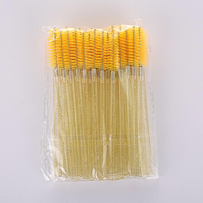 Crystal Rod Eyelash & Eyebrow Spiral Brush - Disposable Beauty Tool for False Lashes & Grooming