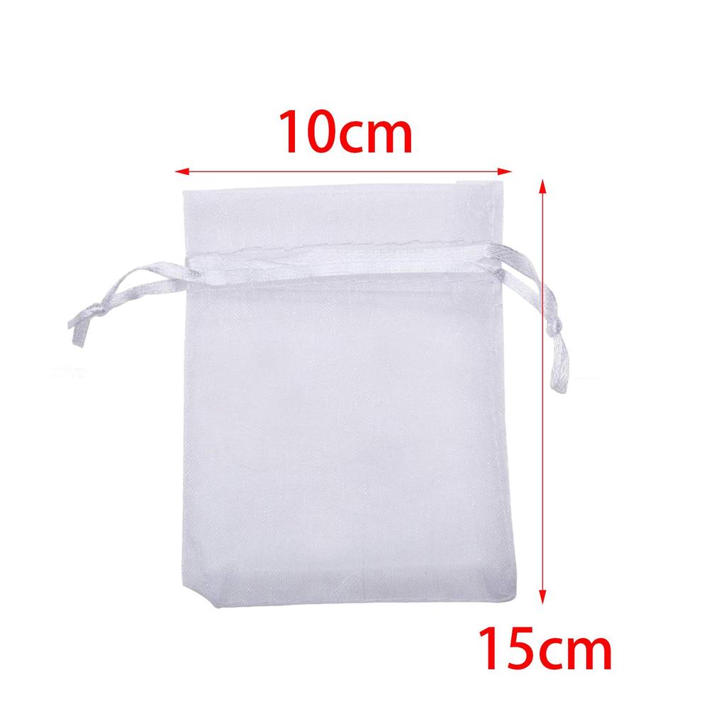 100er Pack Obstnetzsäcke 10x15 cm Obstschutz-Netzsäcke Klein für Erdbeeren Beeren Mangos Tomaten Äpfel