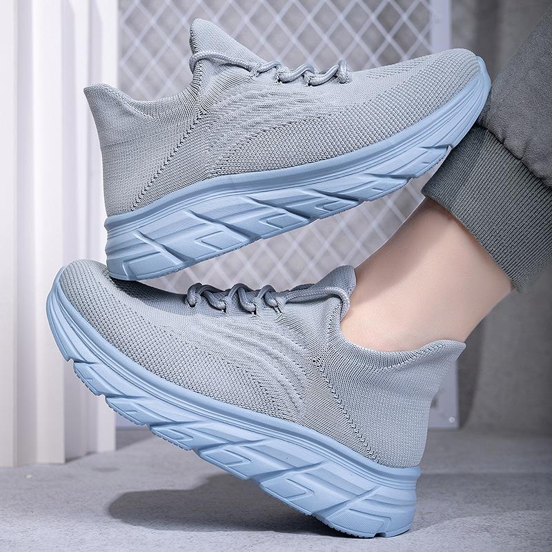 Mode Rote Sneaker Damenschuhe Strick Socken Sneaker Damen Plateau Tennisschuhe für Frauen Slipper Sport Atmungsaktive Laufschuhe