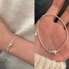 Women's S925 Silver Heart Snake Chain Bracelet