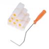 1Set/11PCS 4-12 Inch Roller Brush Long-Haired 360° Rotation Paint Roller Kit Replaceable Brush Head Polyester Blend