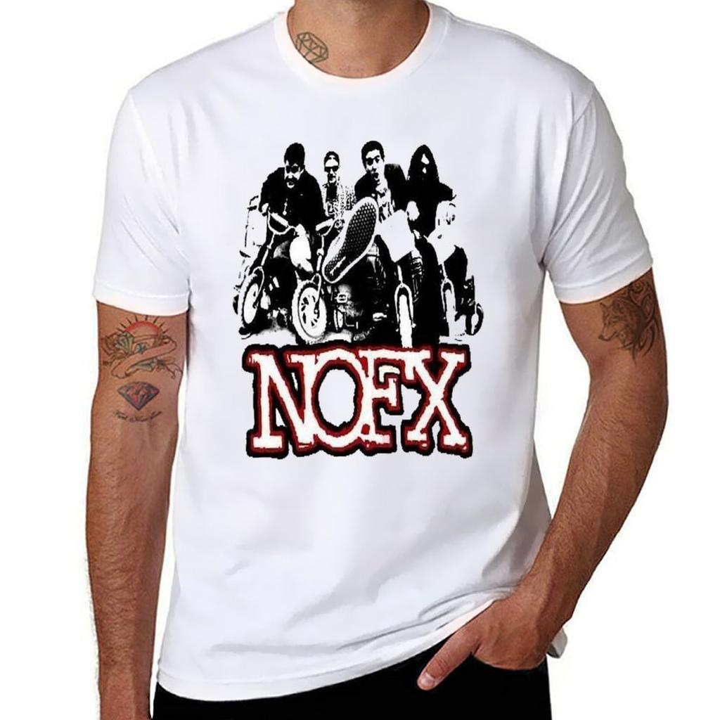 Nofx Logo Essential Tshirt Soft Basic Cotton Short Sleeve Tee