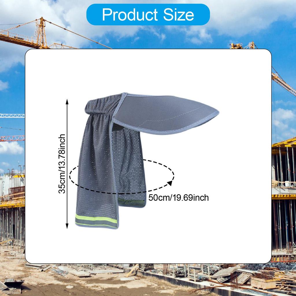 For Hard Hats, Sun Visor, Portable, Practical, with Neck Flap, Protection Construction