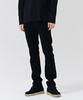 CHASECULT Men'S Black Hidden Elastic Waist Slim Denim Pants - Black